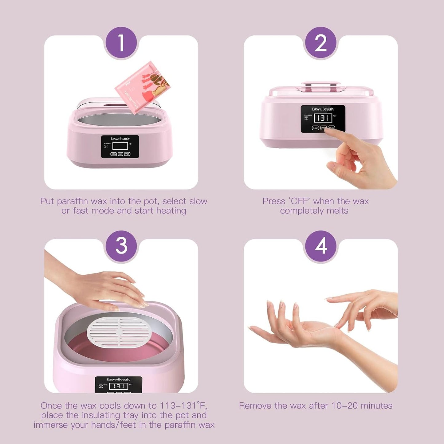 Paraffin Wax Machine for Hand and Feet with Paraffin Wax Kit