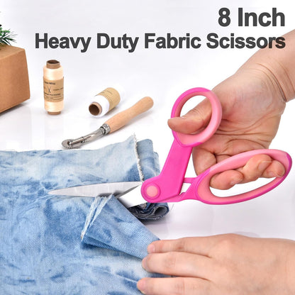 Premium Sewing Scissors Bundle: Heavy Duty Fabric, Detail Embroidery & Small Selvedge Scissors, Thread Snips for Tailoring, Dressmaking, Quilting & Arts&Crafts