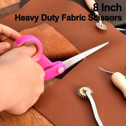Premium Sewing Scissors Bundle: Heavy Duty Fabric, Detail Embroidery & Small Selvedge Scissors, Thread Snips for Tailoring, Dressmaking, Quilting & Arts&Crafts