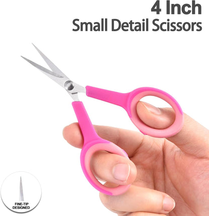 Premium Sewing Scissors Bundle: Heavy Duty Fabric, Detail Embroidery & Small Selvedge Scissors, Thread Snips for Tailoring, Dressmaking, Quilting & Arts&Crafts