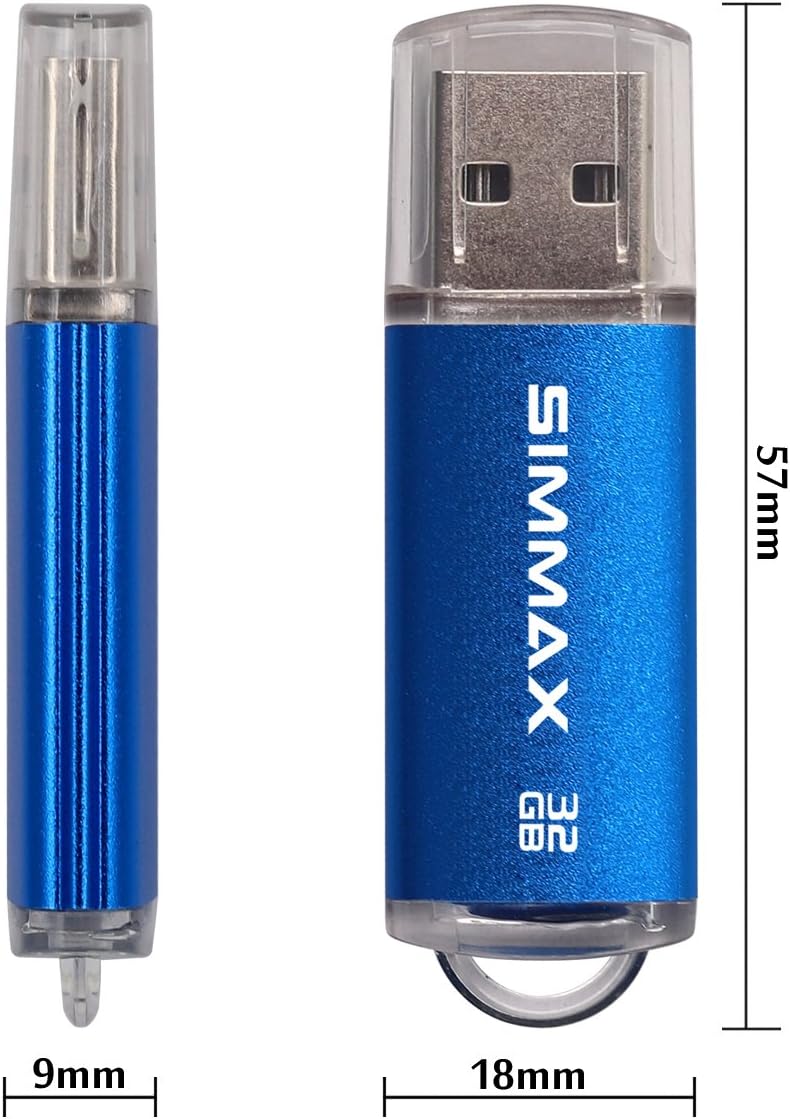 Memory Stick 32GB 3 Pack 32GB USB 2.0 Flash Drives Thumb Drive Pen Drive (32GB Pink Blue Green)