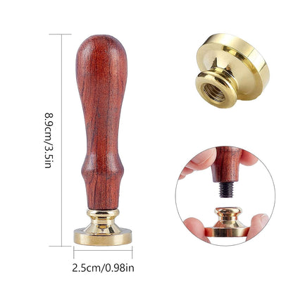 Cherry Flower Wax Seal Stamp Set + 200pcs Pink Sealing Wax Beads + Melting Spoon + 3pcs Candles for Wedding Invitations Envelops Cards Gift Letter Wrapping Wine Packages