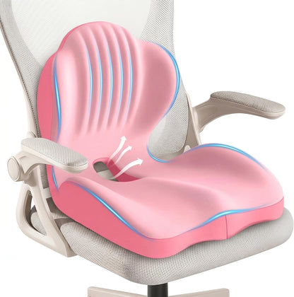 Ergonomic Lumbar & Seat Support Cushion