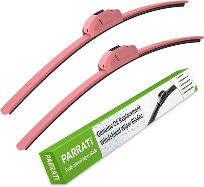 OEM Quality 24" + 18" Pink Windshield Wiper Blades (Set of 2)