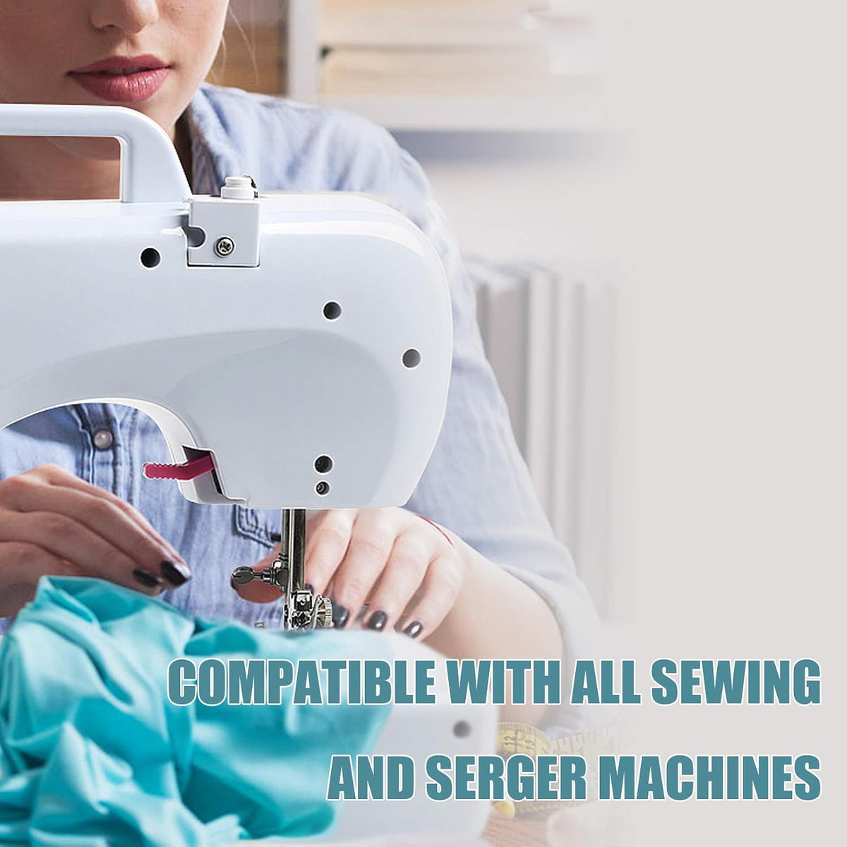 Pink Serger Thread, All-Purpose Thread for Sewing, Polyester, 4 Cones of 3000 Yards Each Spool for Sewing Machine