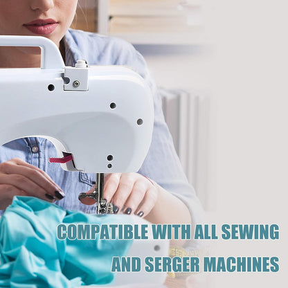 Pink Serger Thread, All-Purpose Thread for Sewing, Polyester, 4 Cones of 3000 Yards Each Spool for Sewing Machine