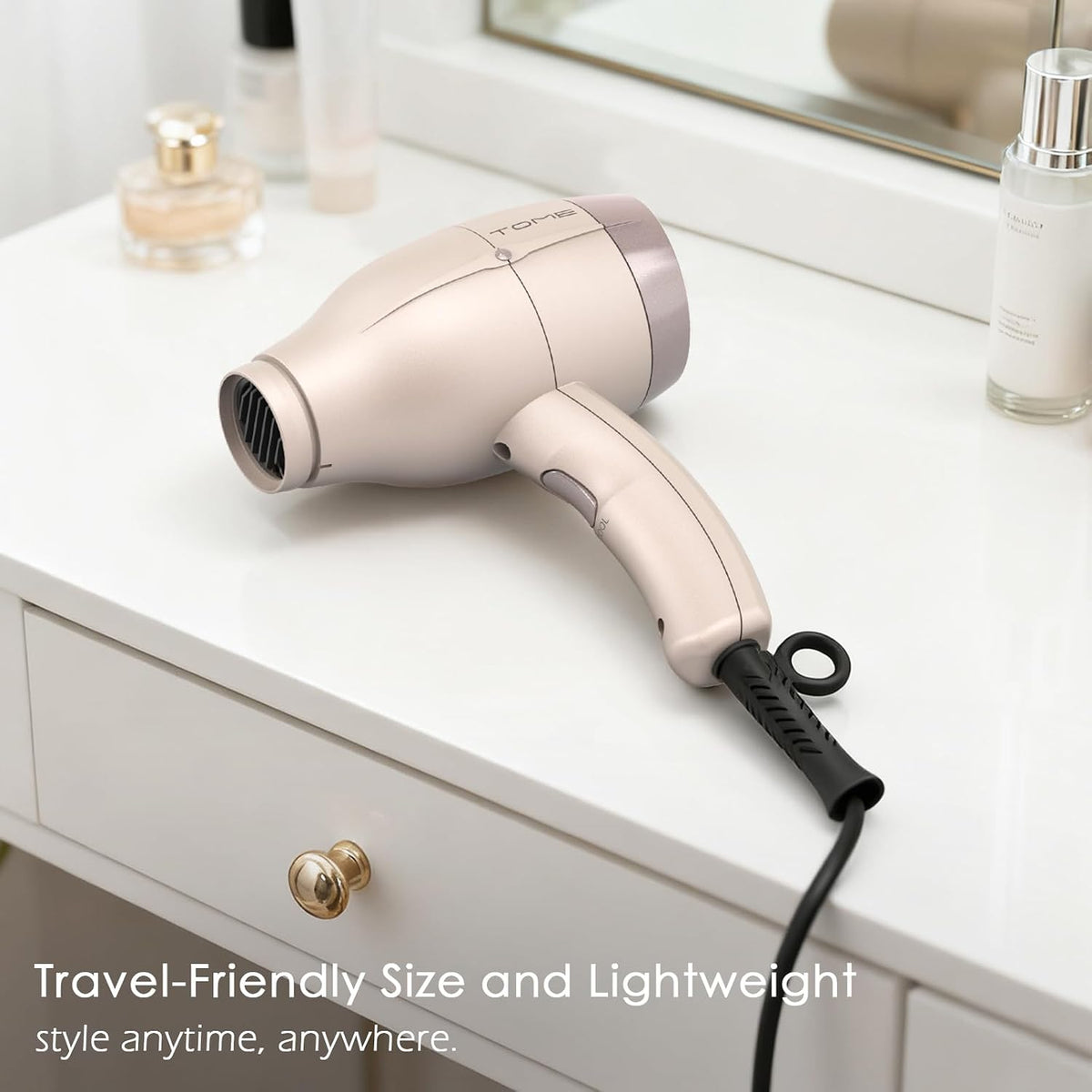 Hair Dryer 1875W Diffuser Set, Ionic, 3 Attachments, 125V Home