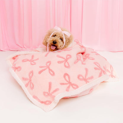 Waterproof Dog Blankets for Small Dogs Cute Cozy 3D Jacquard,25x35