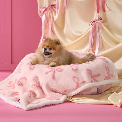 Waterproof Dog Blankets for Small Dogs Cute Cozy 3D Jacquard,25x35