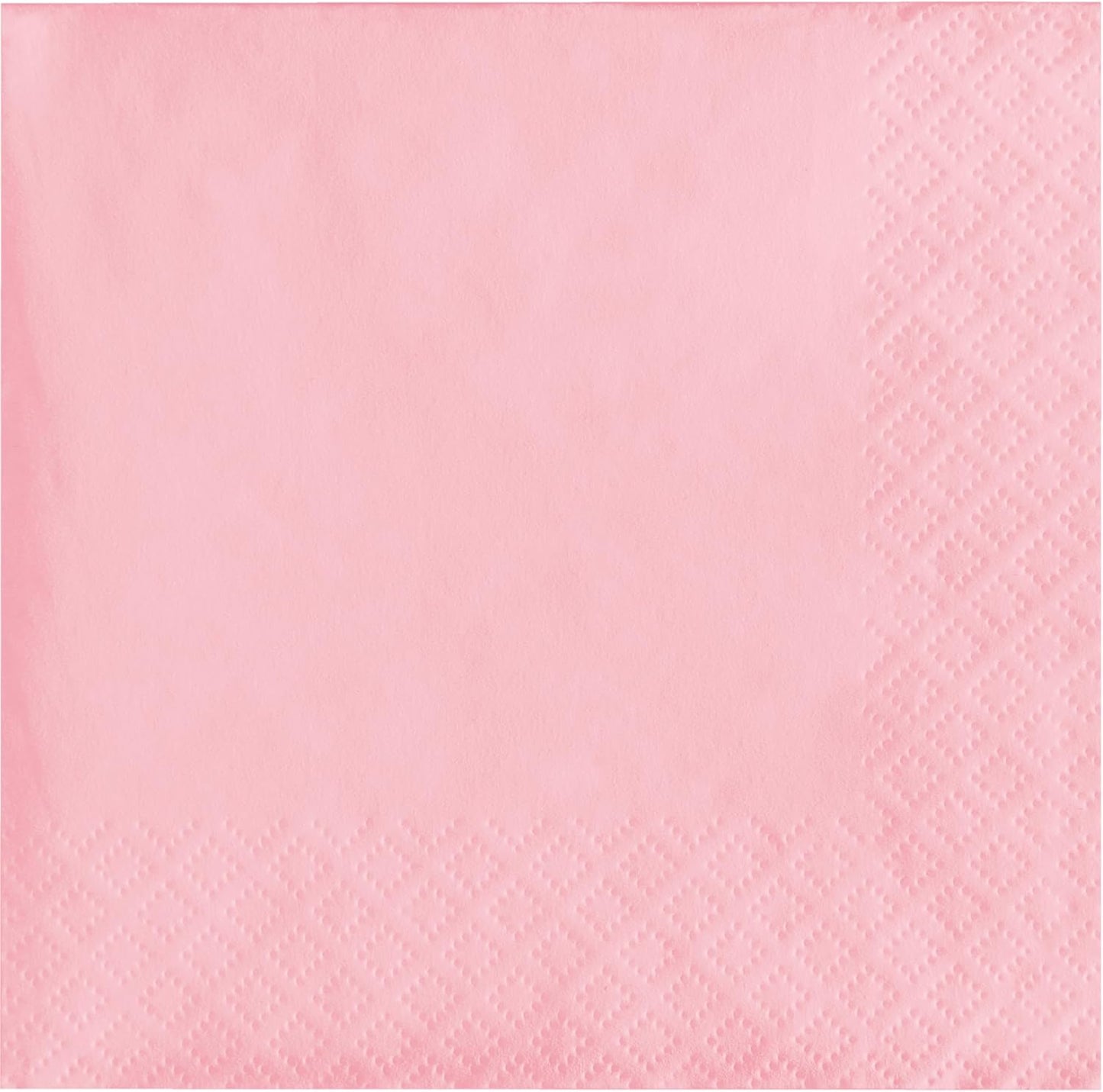Party Tableware 2-Ply Beverage Napkin, Party Supplies, One Size, Classic Pink, 50