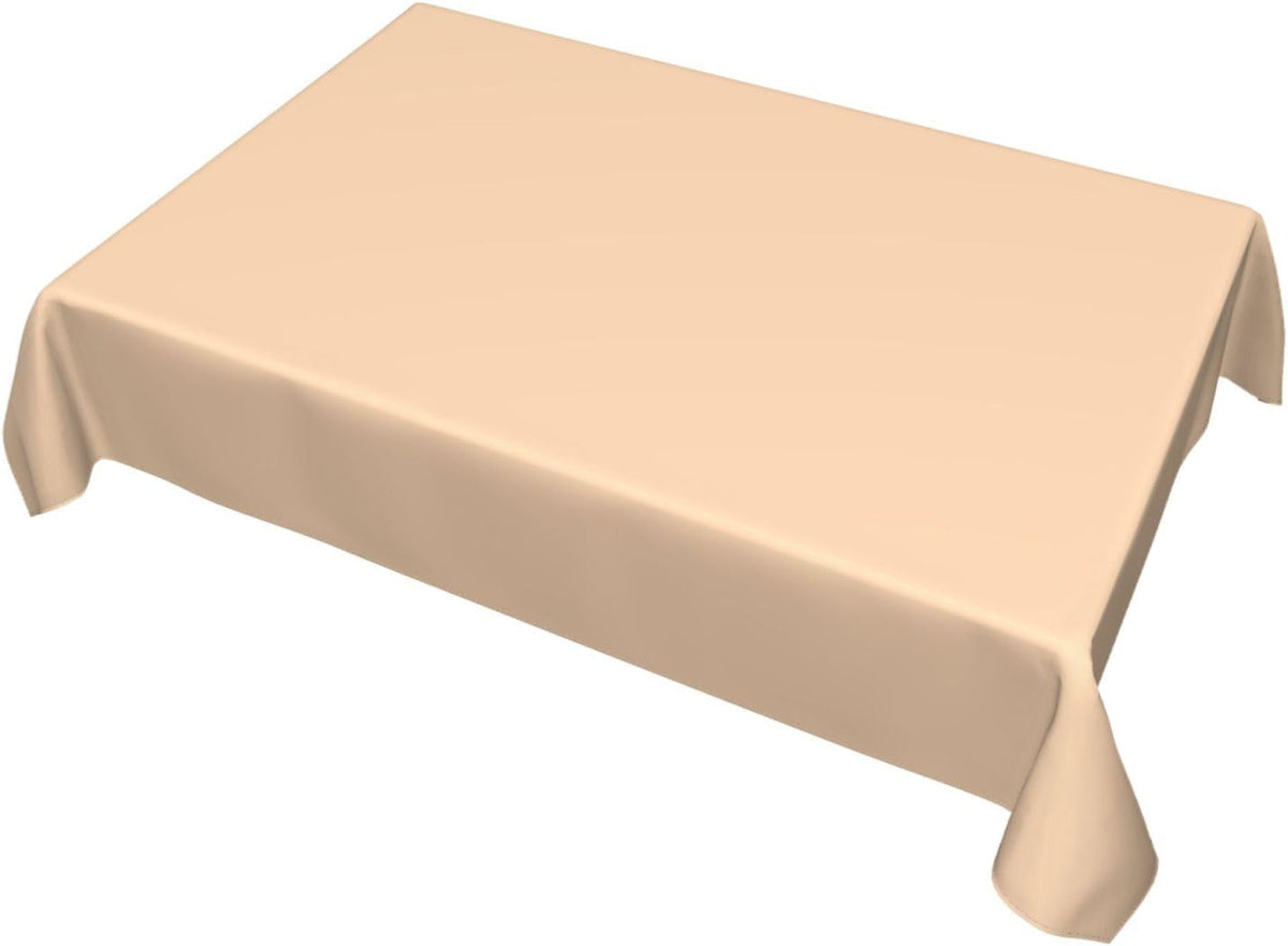 Pastel Peach Solid Color Classic Elegant Rectangle Table Cloth Soft Washable Oblong Tablecloth Covers for Kitchen & Table Linens 54" x 72"