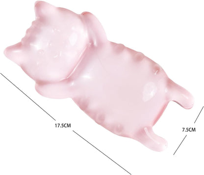 Ergonomic Gel Mouse Wrist Rest, Pink Cute Cat Mouse Wrist Rest