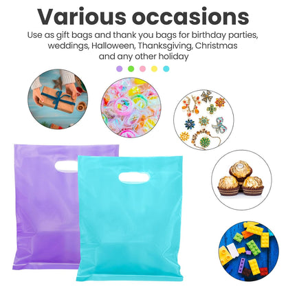 Harloon 500 Pcs Shopping Bags Bulk for Small Business, Pastel