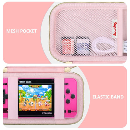 Carrying Case for WELLST-G / for GuaiyeyeAP Kids Handheld Game, Pink