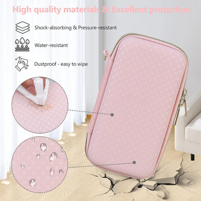 Carrying Case for WELLST-G / for GuaiyeyeAP Kids Handheld Game, Pink