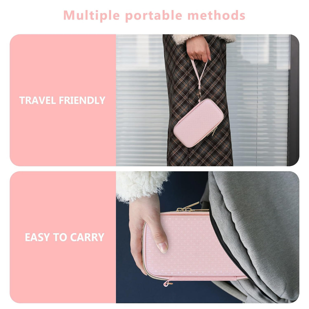 Carrying Case for WELLST-G / for GuaiyeyeAP Kids Handheld Game, Pink