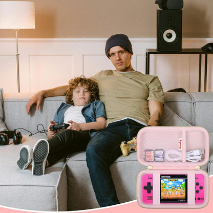 Carrying Case for WELLST-G / for GuaiyeyeAP Kids Handheld Game, Pink