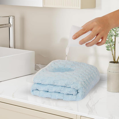 4 Pack Microfiber Bath Towels Large, Super Absorbent, Quick Dry, Plush and Fluffy, 27.5″ x 55″, Luxury Towel Set for Bathroom, Spa, Gym, Travel - Mixed Colors