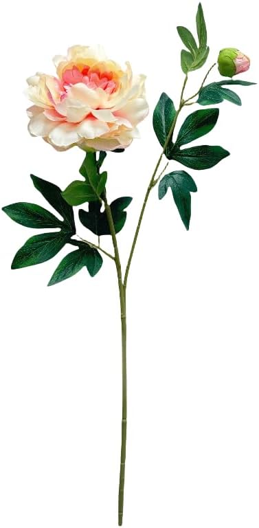 Peonies Artificial Flowers,Silk Flowers with Stems,Winter Flowers Artificial for Decoration,Long Stem Artificial Flowers for Tall Vase,Wedding Table Centerpiece Party Decor (3, Pink)