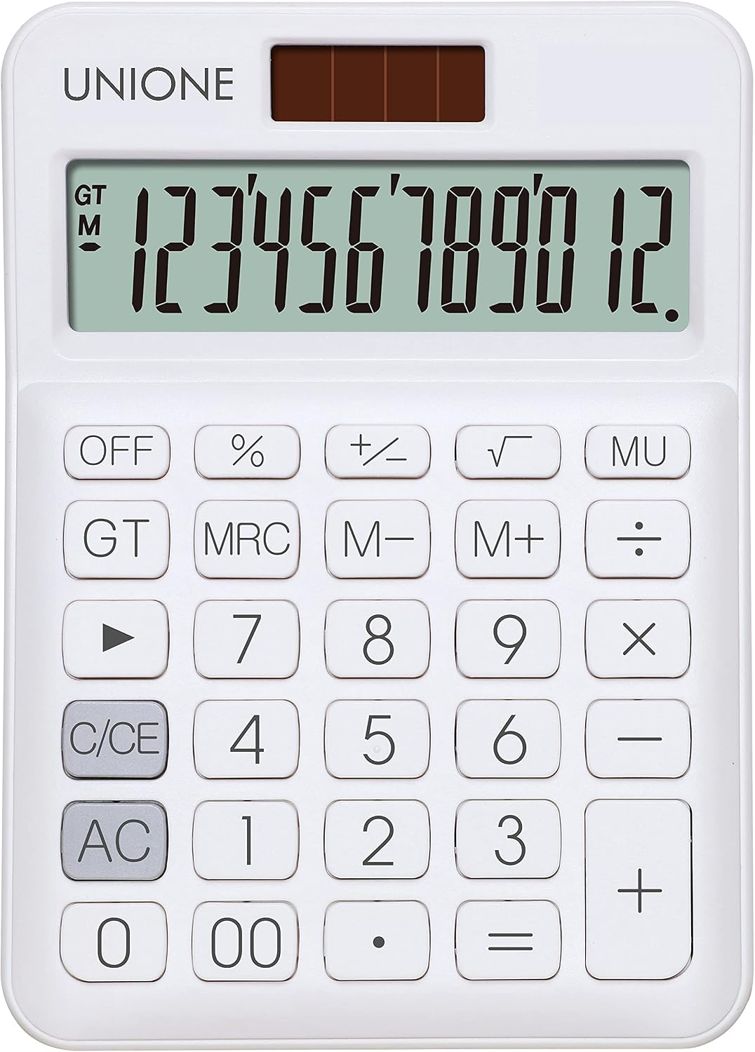 Pink Calculator with a Bright LCD, Dual Power Handheld Desktop. Business, Office, High School
