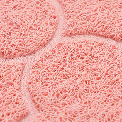 WePet Cat Litter Box Mat, Kitty Premium PVC Pad, Durable Trapping Rug, Phthalate Free, Urine-Resistant, Scatter Control, XXL 47 x 36 Inch, Baby Pink