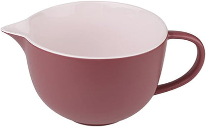 Contrast Color Kitchen Ceramic Mixing Bowl, 1 Quart Large Bowl, with Pouring Spout and Handle