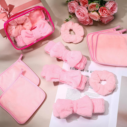 24 Pcs Sleepover Party Supplies for Women Spa Party Favor, Pink