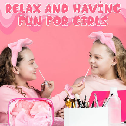 24 Pcs Sleepover Party Supplies for Women Spa Party Favor, Pink