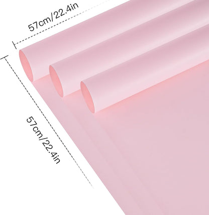 20 Sheets Flower Wrapping Paper, Waterproof Floral Bouquet Wrapping Paper, Florist Supplies Packaging for Birthday, Party, Wedding and DIY Crafts - Pink