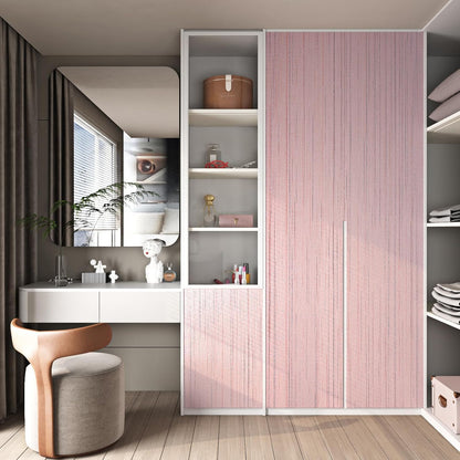 Grasscloth Peel and Stick Wallpaper Textured Pastel Pink Wallpaper Removable Pink Contact Paper for Cabinets Desk Self Adhesive Grass Cloth Fabric Wall Paper for Bedroom Bathroom 15.8"x78.8"