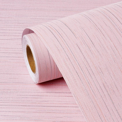 Grasscloth Peel and Stick Wallpaper Textured Pastel Pink Wallpaper Removable Pink Contact Paper for Cabinets Desk Self Adhesive Grass Cloth Fabric Wall Paper for Bedroom Bathroom 15.8"x78.8"