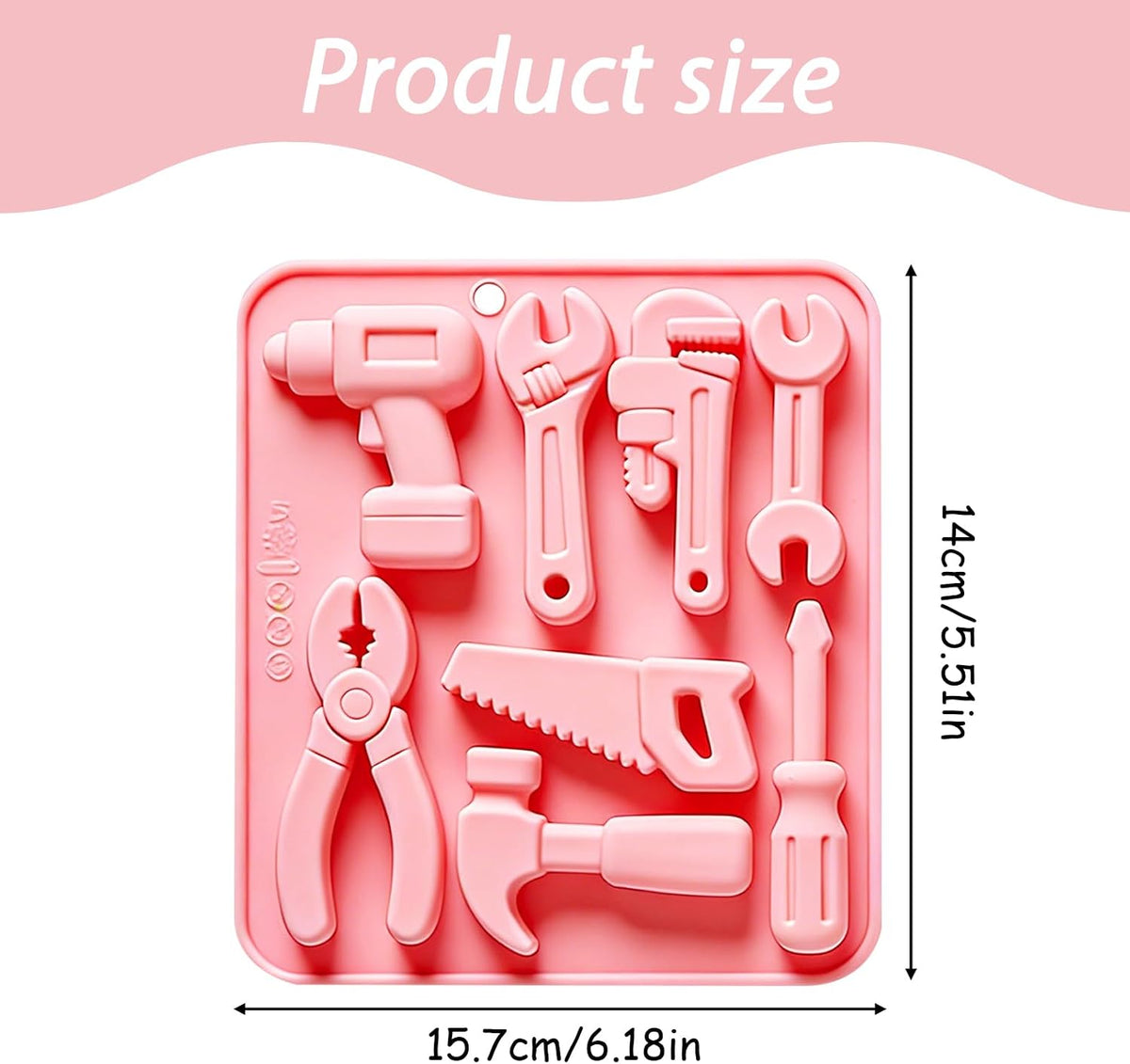 Tools Silicone Mold for Chocolate Candy Fondant 8 Cavities