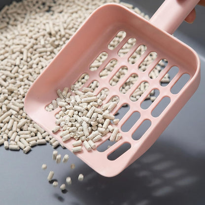 Totority Cat Litter Scoop with Holder 9.25 Inch Wide Mouth Lightweight Pet Litter Shovel for Small to Large Cats Easy Cleaning with Hanging Hole Storage