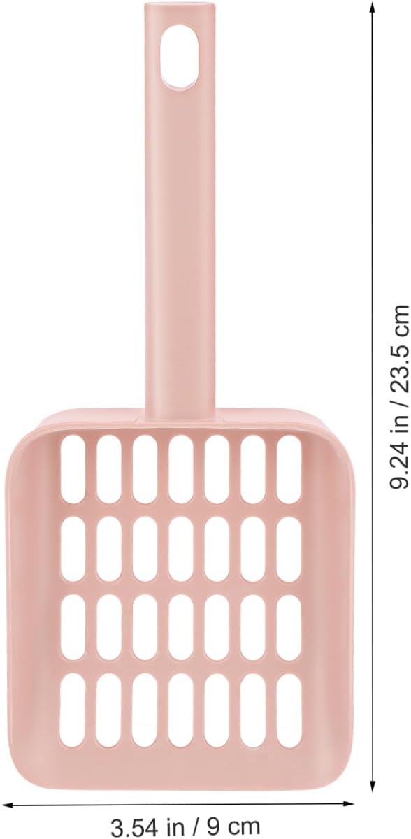 Totority Cat Litter Scoop with Holder 9.25 Inch Wide Mouth Lightweight Pet Litter Shovel for Small to Large Cats Easy Cleaning with Hanging Hole Storage