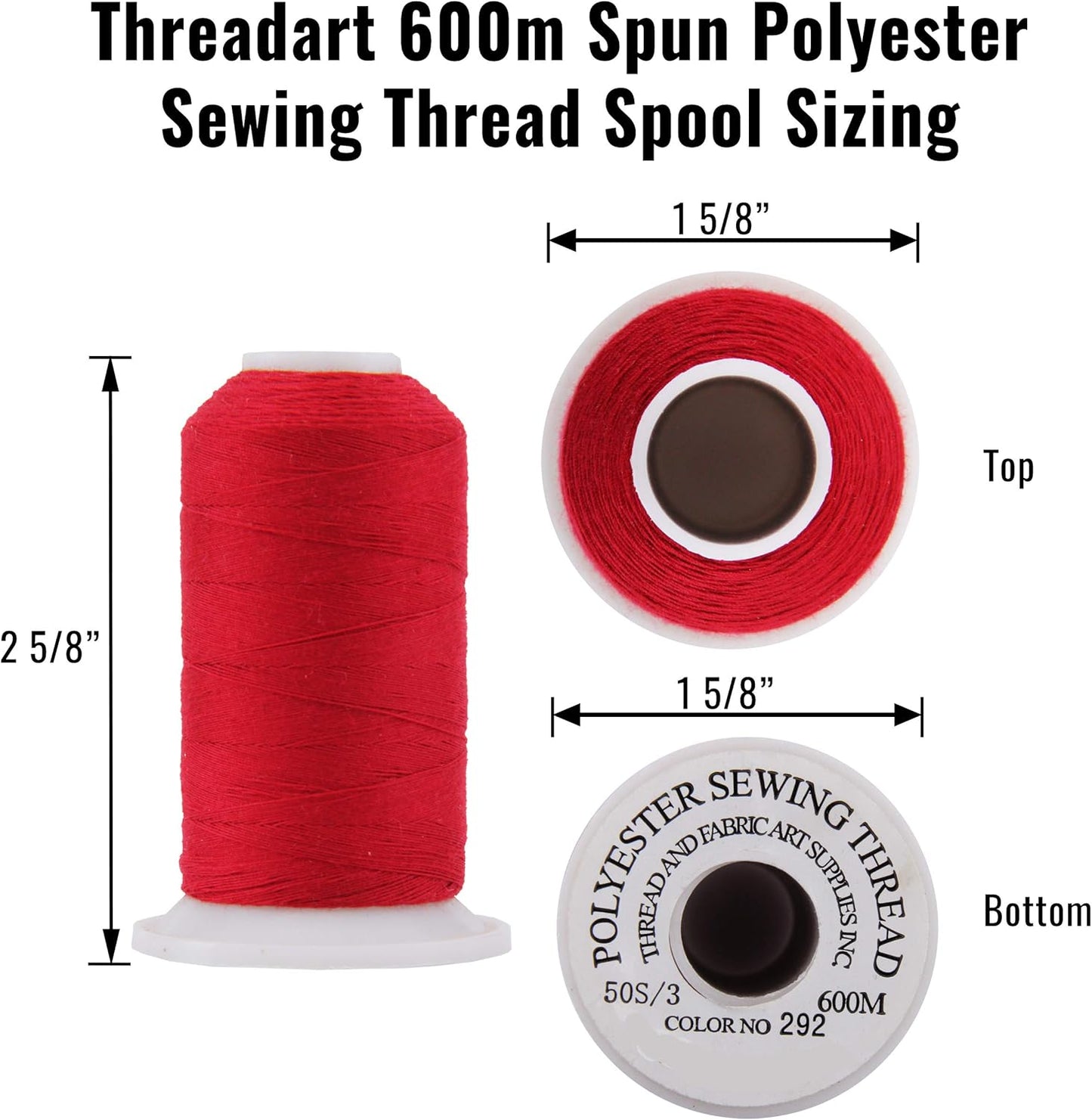 Polyester All-Purpose Sewing Thread, 600m 50S/3, Dark Peach | All-purpose polyester sewing thread for garments, crafts, repairs and machine sewing. Strong, smooth thread for everyday use.
