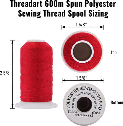 Polyester All-Purpose Sewing Thread, 600m 50S/3, Dark Peach | All-purpose polyester sewing thread for garments, crafts, repairs and machine sewing. Strong, smooth thread for everyday use.