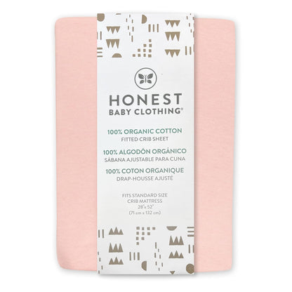 Unisex-Baby Fitted Crib Sheets Set Standard Mattress, 100% Organic Cotton Baby Boys, Girls, Neutral, 1 Pack - Jumbo Leaf Sage, One Size