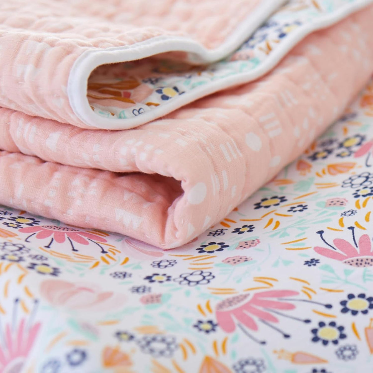 Unisex-Baby Fitted Crib Sheets Set Standard Mattress, 100% Organic Cotton Baby Boys, Girls, Neutral, 1 Pack - Jumbo Leaf Sage, One Size