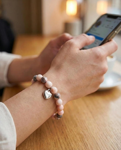 Get Well Soon Gifts, Natural Stone Amethyst Bracelet for Women Men