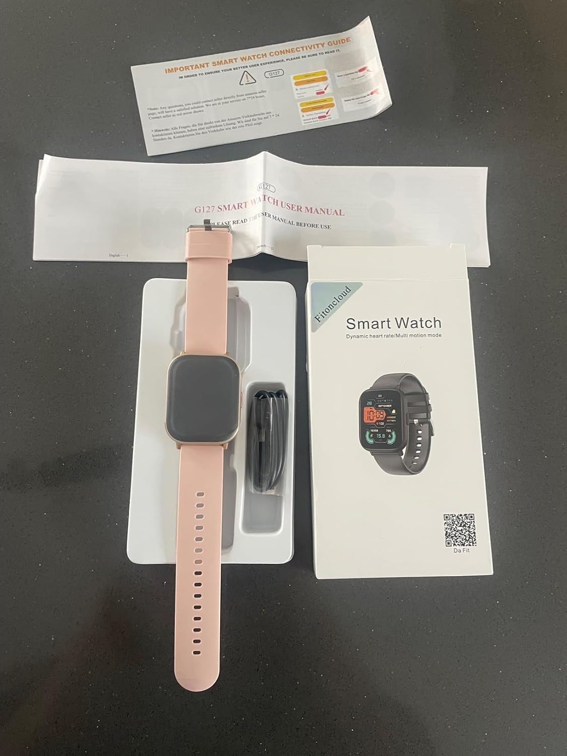 Smart Watch, 2.01” HD Smart Watches for Women, Fitness Tracker Watch with Blood Pressure/Heart Rate/Sleep Monitor, Bluetooth 5.2 Smartwatch for Android/iOS Phones, IP67 Waterproof Sport Watch (Pink)