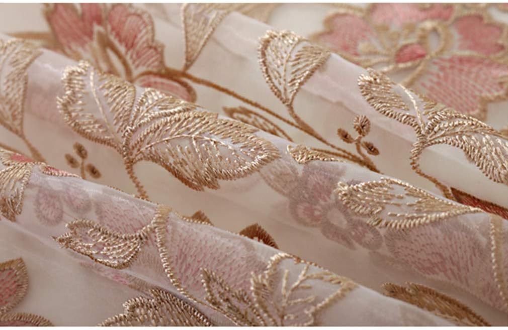 Lace Polyester Round Tablecloth Embroidery Round Table Cloths for Party Wedding Kitchen Dining Home Decorations, Round - 60", Pink