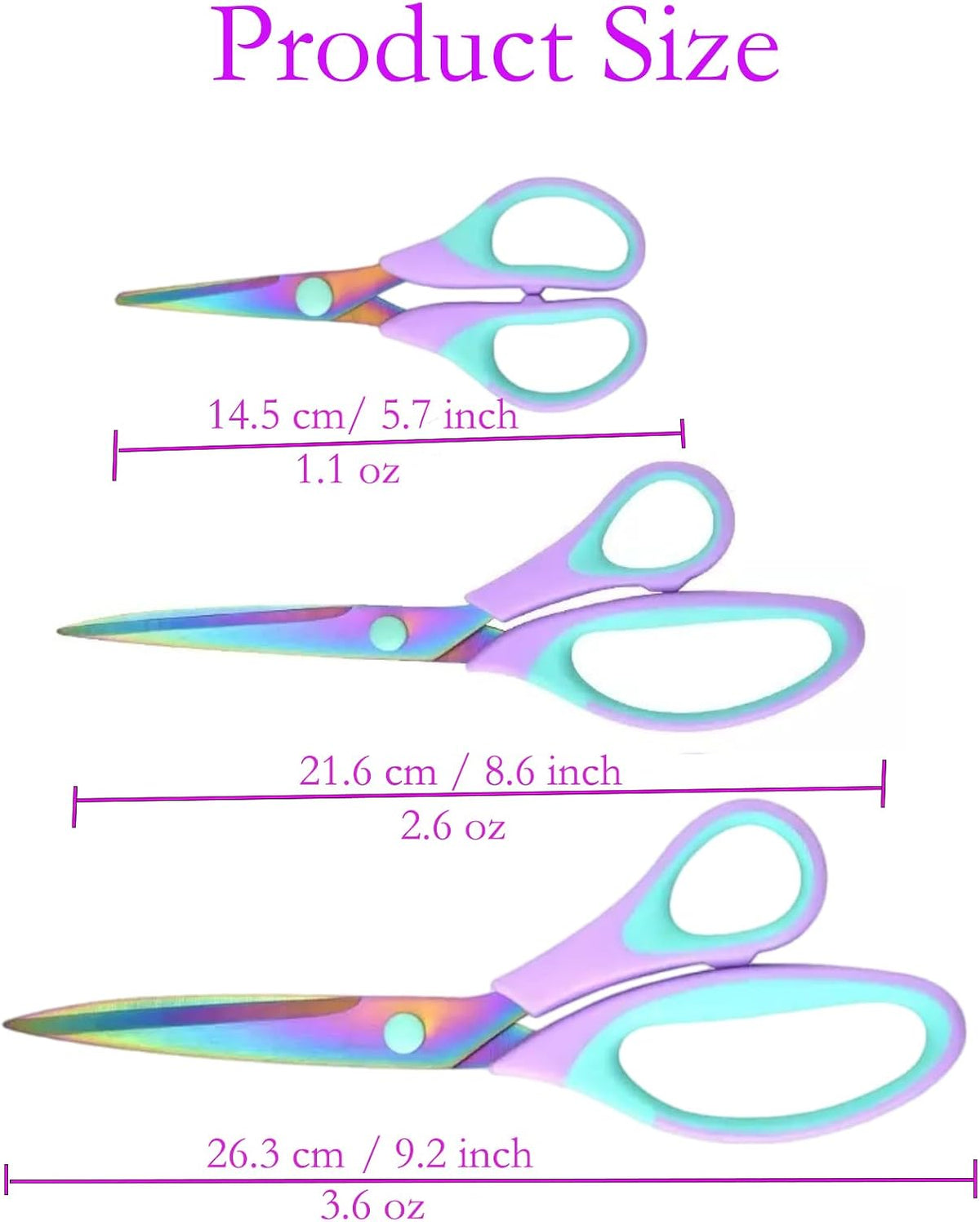 Ribbon Scissors Set, Paper Cutting Fabric Scissor Kit Home Supplies
