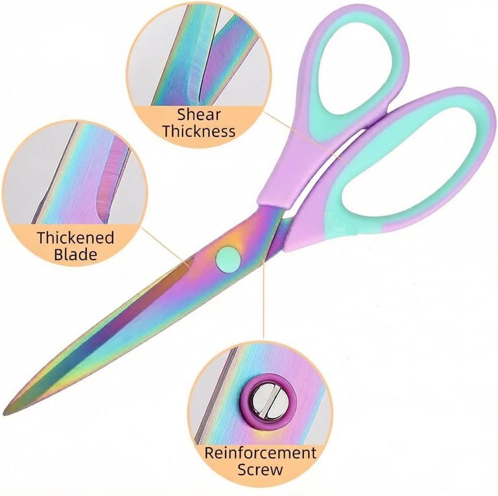 Ribbon Scissors Set, Paper Cutting Fabric Scissor Kit Home Supplies