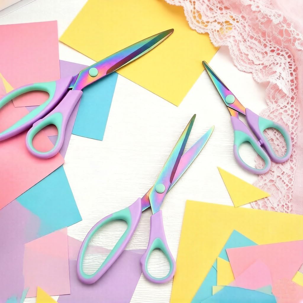 Ribbon Scissors Set, Paper Cutting Fabric Scissor Kit Home Supplies