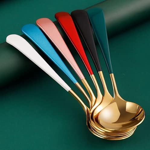 4-Pack Palace Style Soup Spoons Large Bowl 1.8" Round Head Spoons