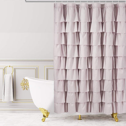 Mauve Shower Curtains for Bathroom, 72x72, Coquette Feminine Aesthetic