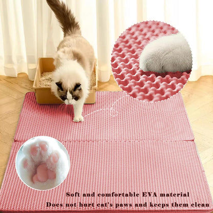 Cat Litter Mat, Honeycomb Double Layer Litter Trapping Mat