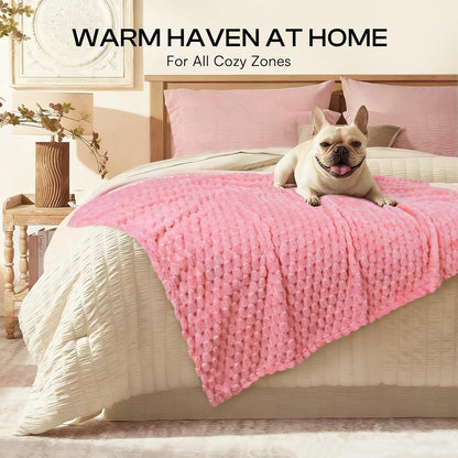 Fleece Dog Blanket, Cozy Washable Sofa Protector for Pets Puppy