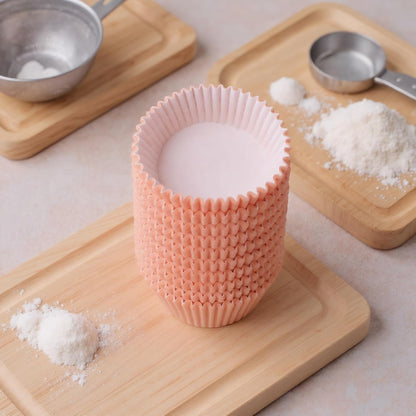 300 Pcs Pink Cupcake Liners Baked Greaseproof Paper Muffin Liners Birthday Party Wedding Cake Packaging Odorless, Easy To Peel, Oil-Resistant Cake Cups, Candy Cups