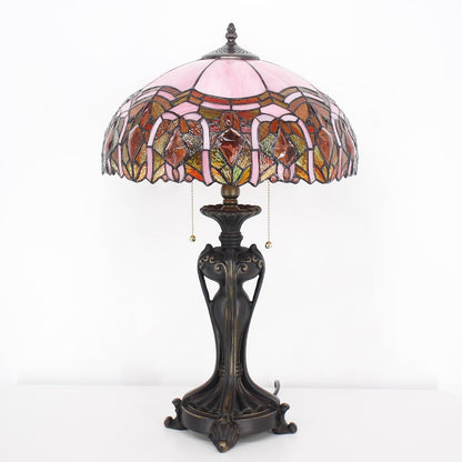 ANYONGLUTiffany Lamp(2 Lights)Stained Glass Table Lamp Bedside Desk Reading
